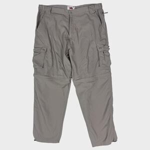 Dakota Grizzly 2XT Nylon Convertible Cargo Zip Off Hiking Pants Beige Brown